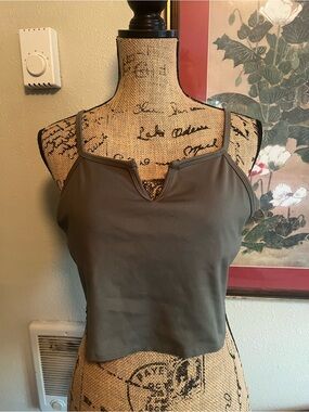 Free People Movement Tank in Olive Green